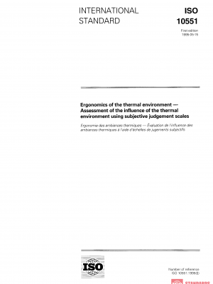 ISO 10551:1995 PDF