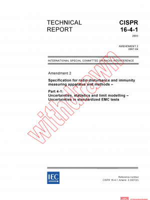 CISPR TR 16-4-1:2003/AMD2:2007 PDF