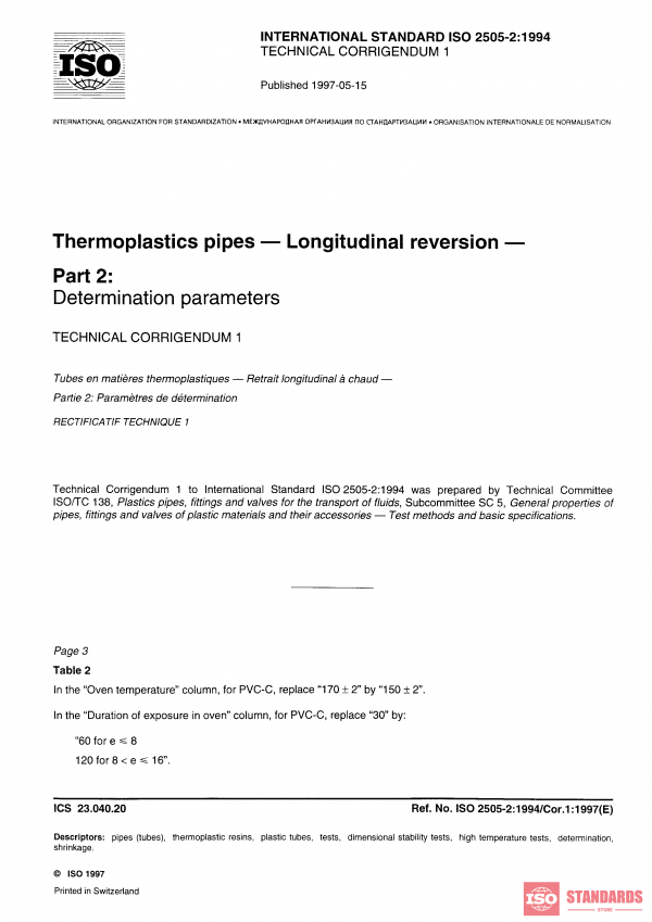 ISO 2505-2:1994/Cor 1:1997 PDF
