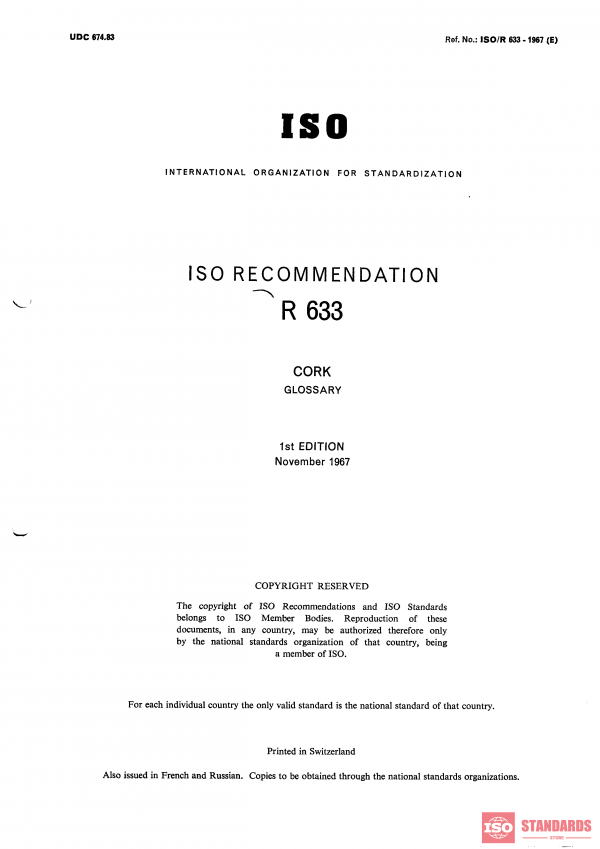 ISO/R 633:1967 PDF