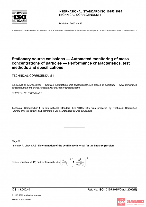ISO 10155:1995/Cor 1:2002 PDF
