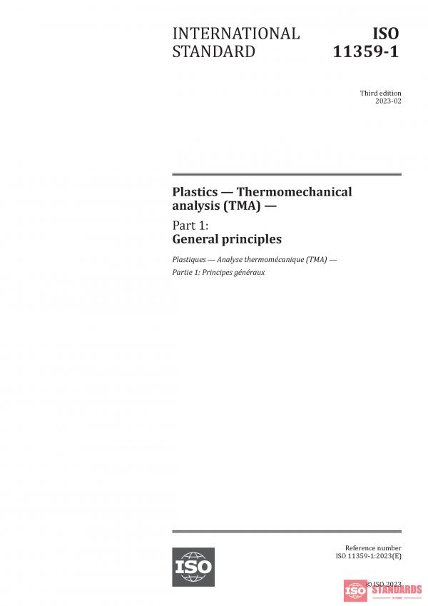 ISO 11359-1:2023 PDF