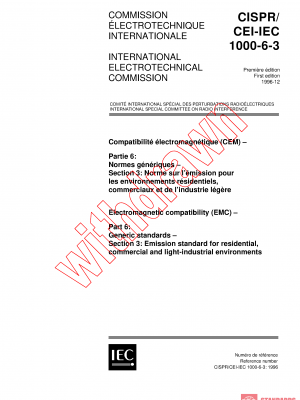 CISPR 61000-6-3:1996 PDF