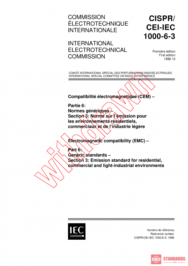 CISPR 61000-6-3:1996 PDF