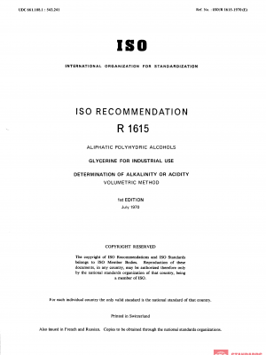 ISO/R 1615:1970 PDF