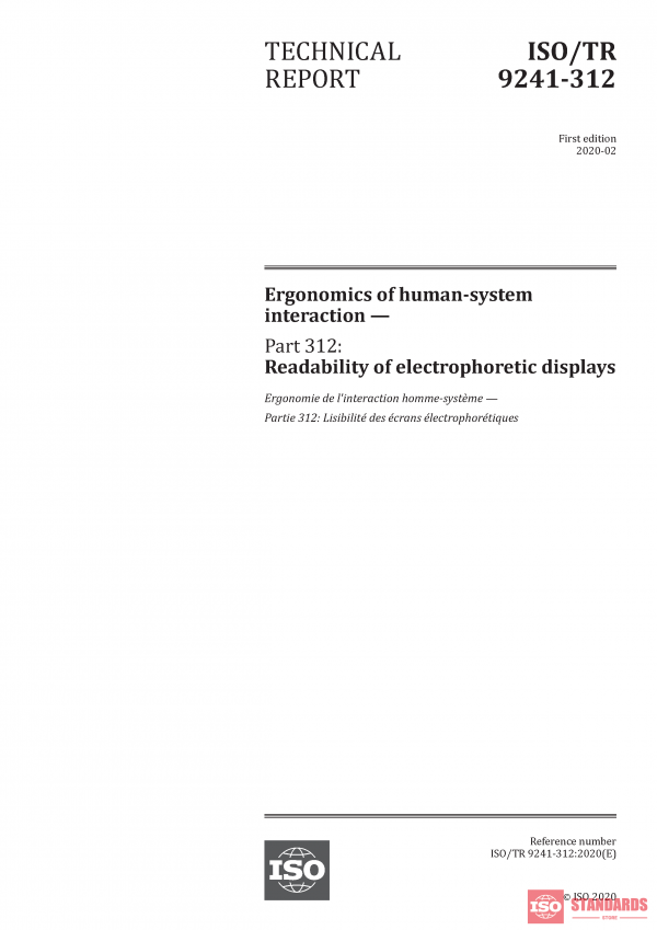 ISO/TR 9241-312:2020 PDF