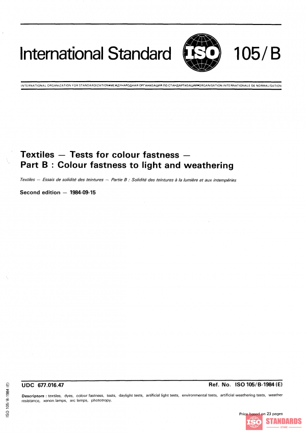 ISO 105-B:1984 PDF