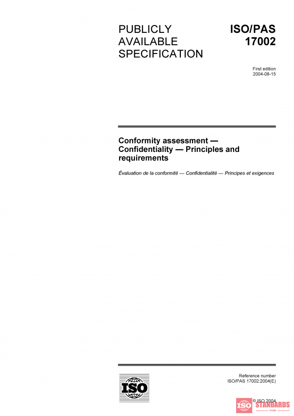 ISO/PAS 17002:2004 PDF