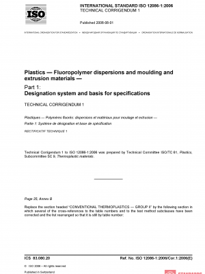ISO 12086-1:2006/Cor 1:2006 PDF
