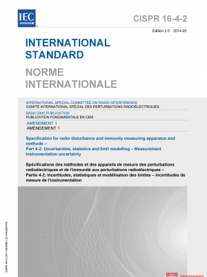 CISPR 16-4-2:2011/AMD1:2014 PDF