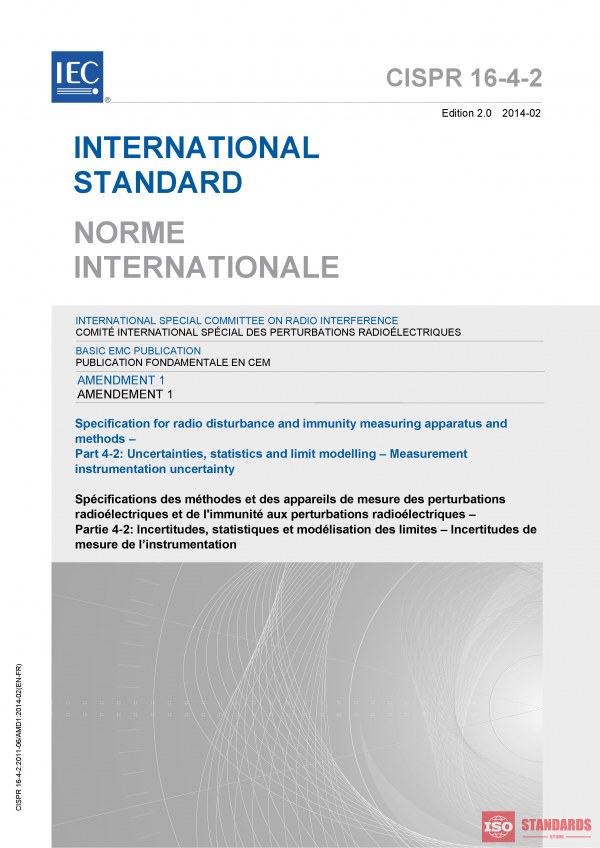 CISPR 16-4-2:2011/AMD1:2014 PDF