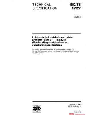 ISO/TS 12927:1999 PDF