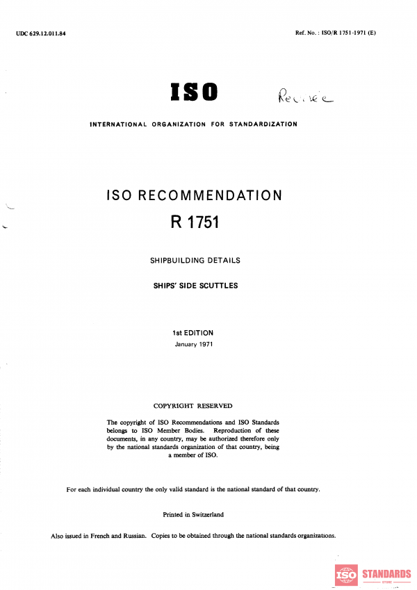 ISO/R 1751:1971 PDF