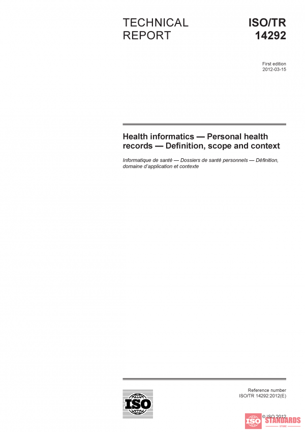 ISO/TR 14292:2012 PDF