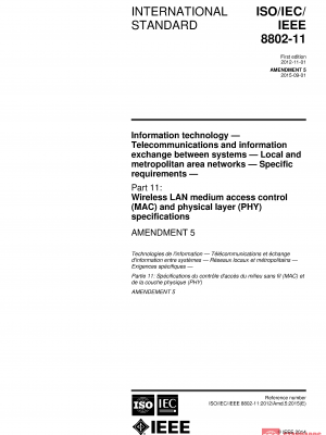 ISO/IEC/IEEE 8802-11:2012/AMD5:2015 PDF