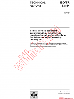ISO TR 13154:2009 PDF