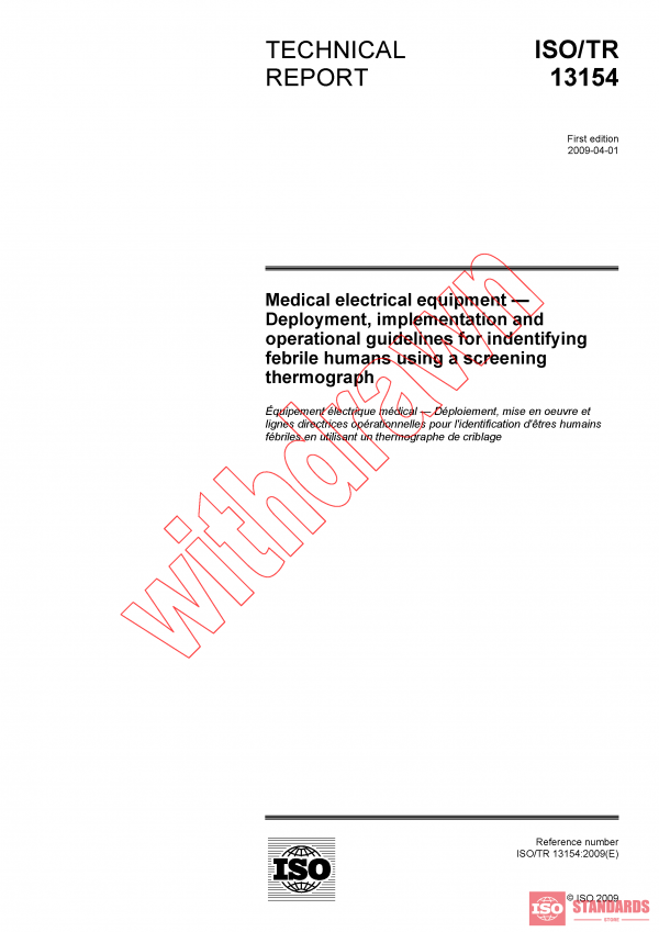 ISO TR 13154:2009 PDF
