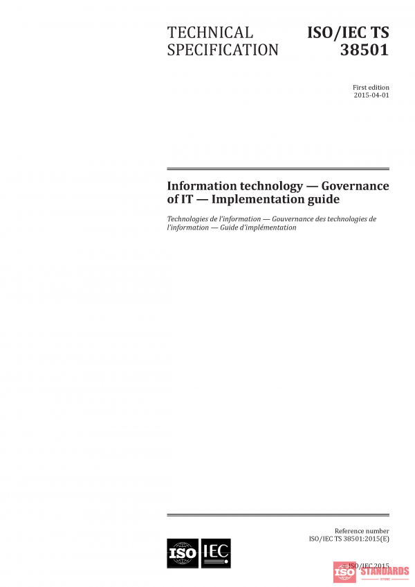 ISO/IEC TS 38501:2015 PDF