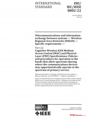 ISO/IEC/IEEE 8802-22:2022 PDF