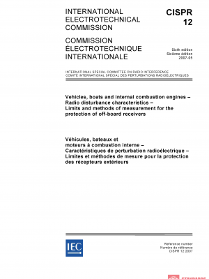 CISPR 12:2007 PDF