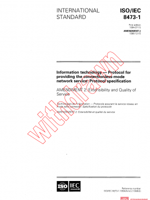 ISO/IEC 8473-1:1994/AMD1:1995 PDF