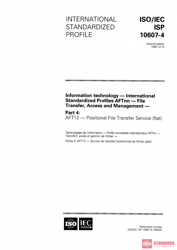ISO/IEC ISP 10607-4:1995 PDF