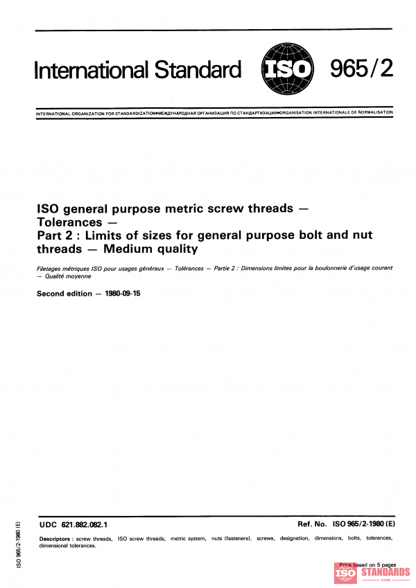 ISO 965-2:1980 PDF
