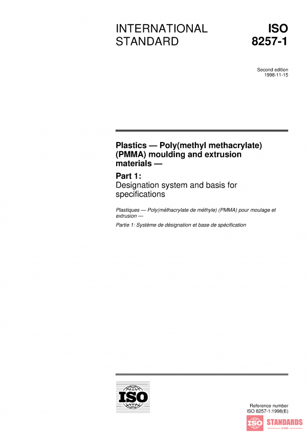 ISO 8257-1:1998 PDF