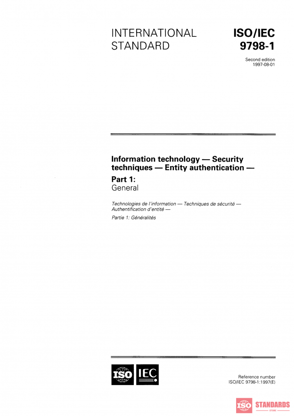 ISO/IEC 9798-1:1997 PDF