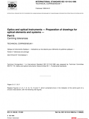 ISO 10110-6:1996/Cor 1:1999 PDF