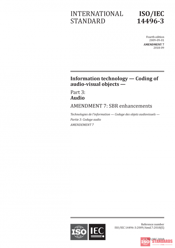 ISO/IEC 14496-3:2009/Amd 7:2018 PDF