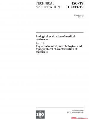 ISO/TS 10993-19:2020 PDF