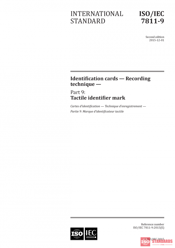 ISO/IEC 7811-9:2015 PDF