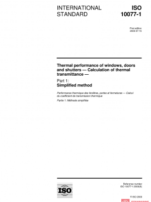 ISO 10077-1:2000 PDF