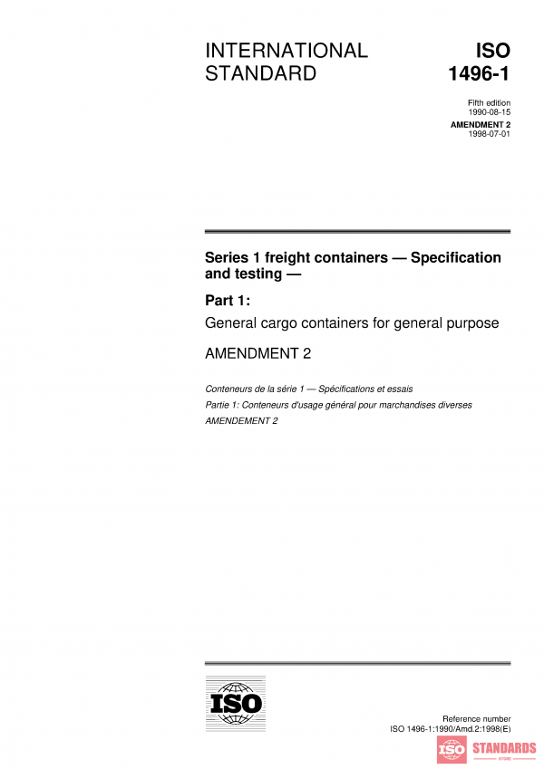 ISO 1496-1:1990/Amd 2:1998 PDF