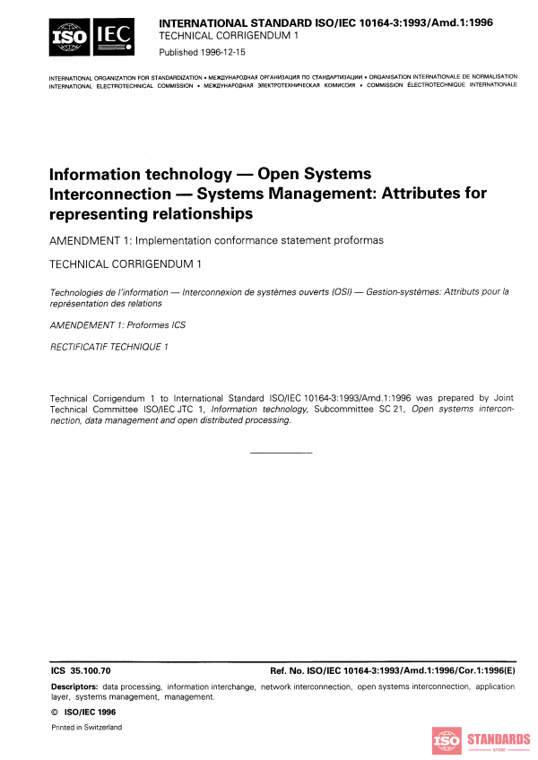 ISO/IEC 10164-3:1993/AMD1:1996/COR1:1996 PDF
