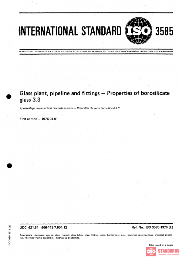 ISO 3585:1976 PDF