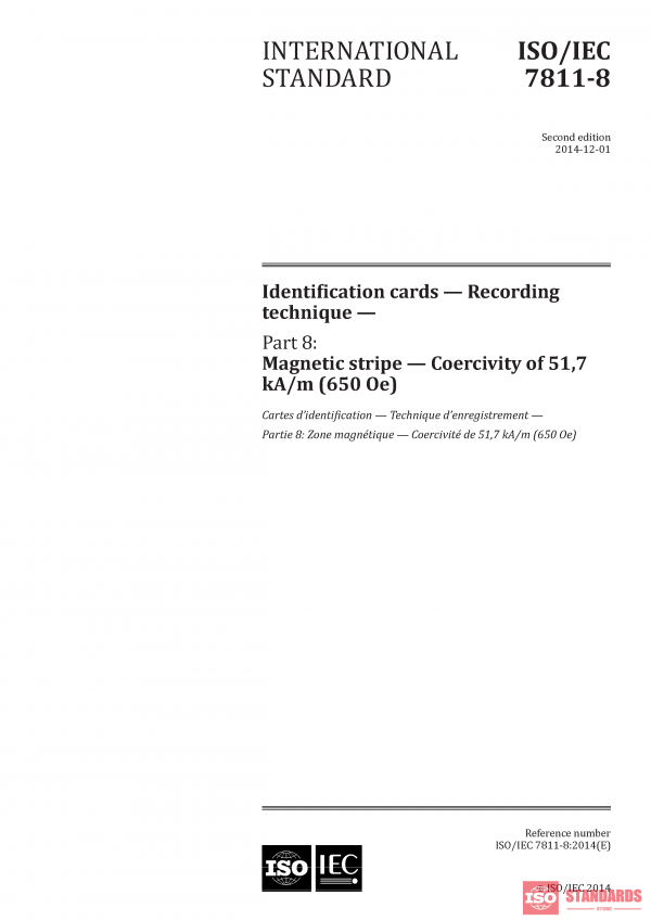 ISO/IEC 7811-8:2014 PDF