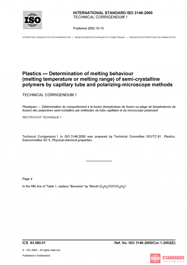 ISO 3146:2000/Cor 1:2002 PDF