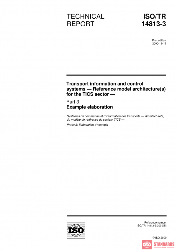 ISO/TR 14813-3:2000 PDF