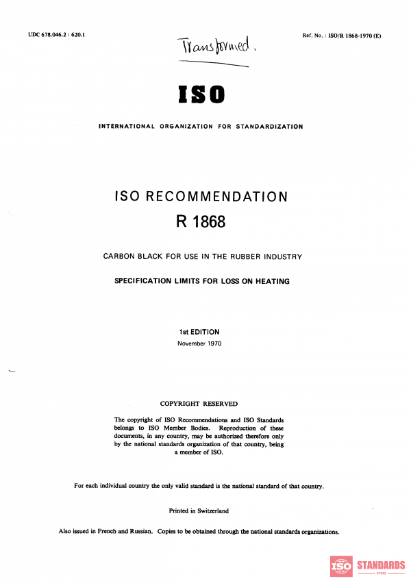 ISO/R 1868:1970 PDF