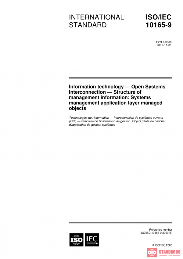 ISO/IEC 10165-9:2000 PDF