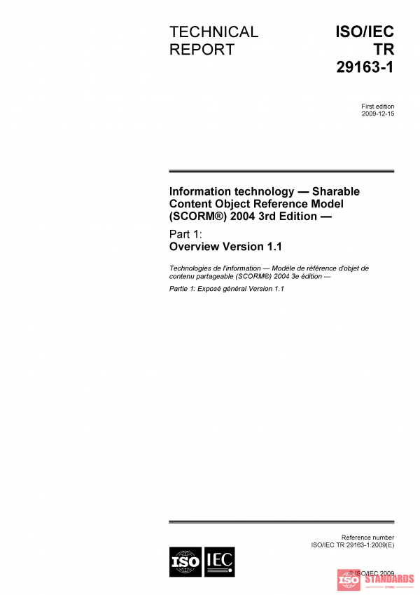 ISO/IEC TR 29163-1:2009 PDF