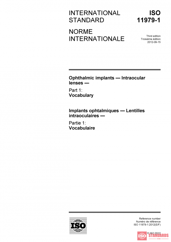ISO 11979-1:2012 PDF
