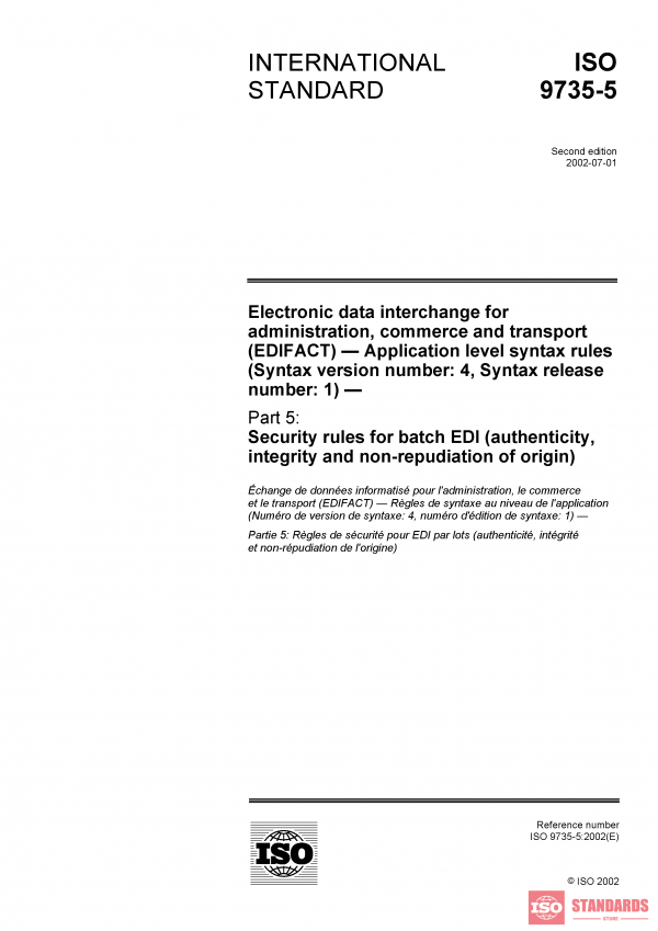 ISO 9735-5:2002 PDF