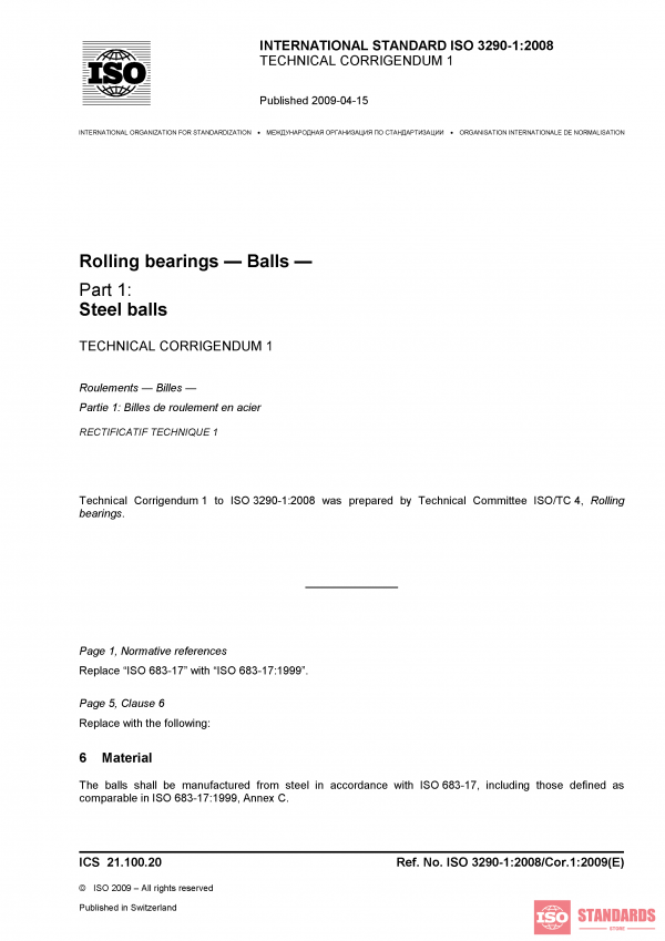 ISO 3290-1:2008/Cor 1:2009 PDF