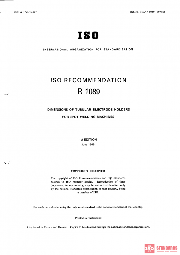 ISO/R 1089:1969 PDF