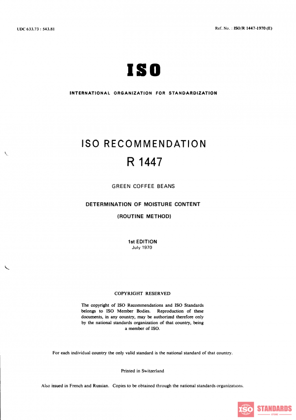 ISO/R 1447:1970 PDF