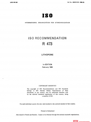 ISO/R 473:1966 PDF