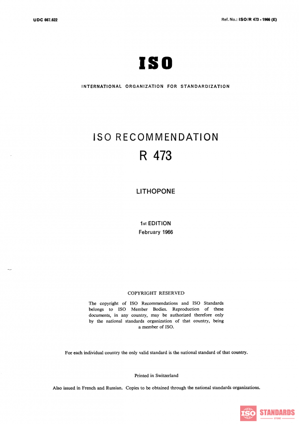 ISO/R 473:1966 PDF